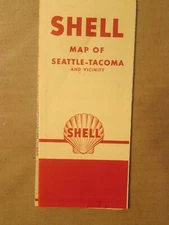 Shell Map of Seattle Tacoma 1952