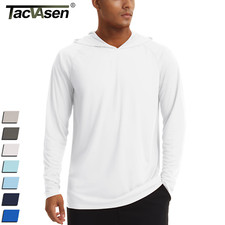 UPF50 Men's Long Sleeve Sun Skin Protection T-Shirts Outdoor Fishing Hoodies