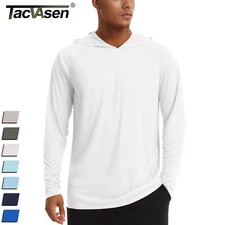 UPF50+ Men's Long Sleeve Sun Skin Protection T-Shirts Outdoor Fishing Hoodies