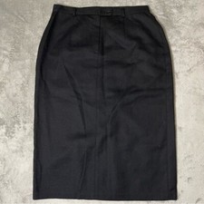 Sag Harbor Vintage Black Wool Midi Skirt Petite Lined Career Women's Sz 16P NWT
