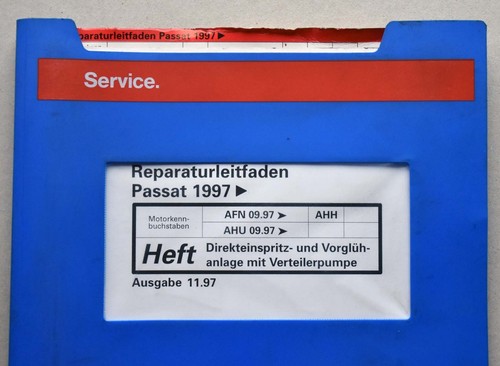 VW Passat 3B (B5), Diesel-Einspritzanlage 1.9 l-Motoren 85/110 PS ab 09.97