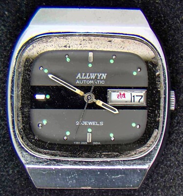 Allwyn (India) Men's Automatic Cal. 6319 Watch (Vintage) -- Spares/Repairs