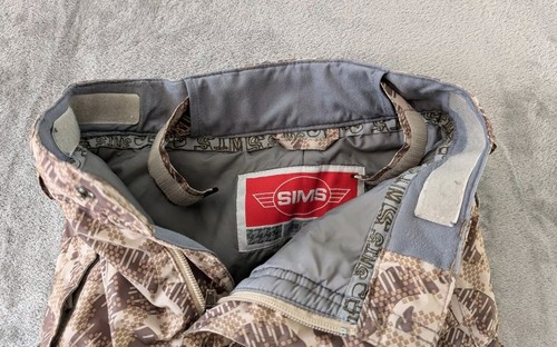 Sims Snow Pants Boys Small Brown Camo Zip Length 28 Inches Adjustable Waist - Picture 5 of 13
