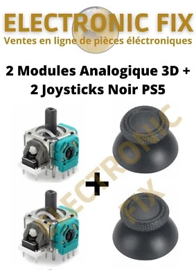 PlayStation 5 – Joystick 3D Noir Stick Module Analogique Manette PS5 Console