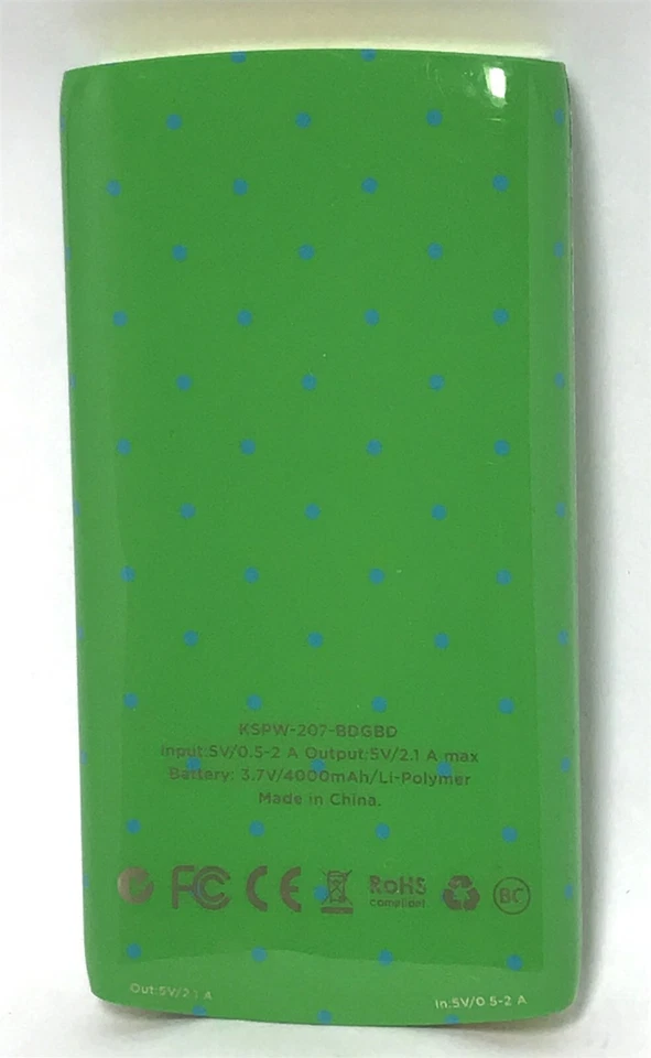 kate spade new york Portable Backup Lithium-Polymer USB Battery, 4000mAh, Green - Image 2 of 2