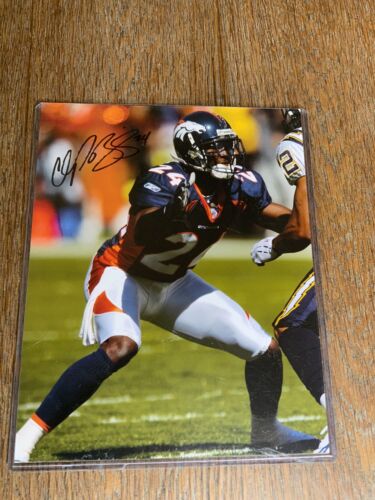 Champ Bailey Denver Broncos Autographed 8" x 10" Stance Photograph Signed Photo - Picture 1 of 3
