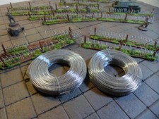 Barbed Wire 15mm 20mm 25mm 28mm 1/72 Wargame Terrain 100 actual meters/yards+