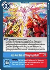 NM-Mint, English Digimon Adze Beast Blade and Shining Dragon Bullet - EX4-066 -