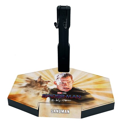 ゴ*ル様 ホットトイズ　サンドマン　ジオラマ台座 Hot Toys 1/6 Scale Action Figure Display Stand Sandman Black