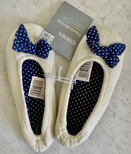 Süße,mädchenhafte,warme,kuschelige Strick-Hausballerinas, Anti-Rutsch-Noppen