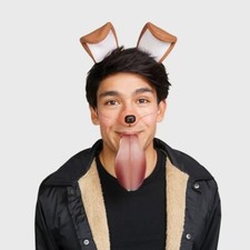 Snapchat Filter Inspired Halloween Puppy Costume Makeup Kit 5700