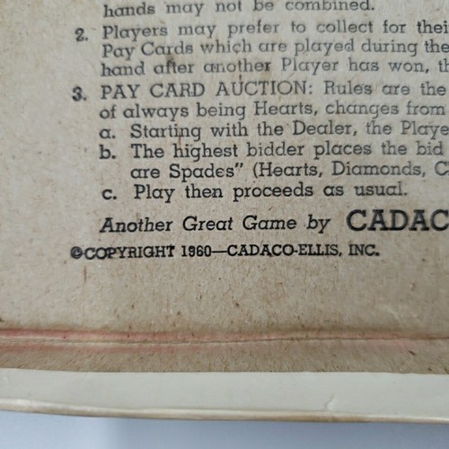 Cadaco Tripoley Board Game Deluxe Edition No 111 Vinyl Mat 1969 Michigan Rummy - Picture 17 of 20