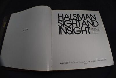 SIGNED/FIRST* SIGHT & INSIGHT by Philippe Halsman With Photo | eBay