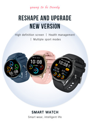 2022 Neu Advanced Unisex Smart Watch Full Touchscreen Sport Fitness Herzfrequenz