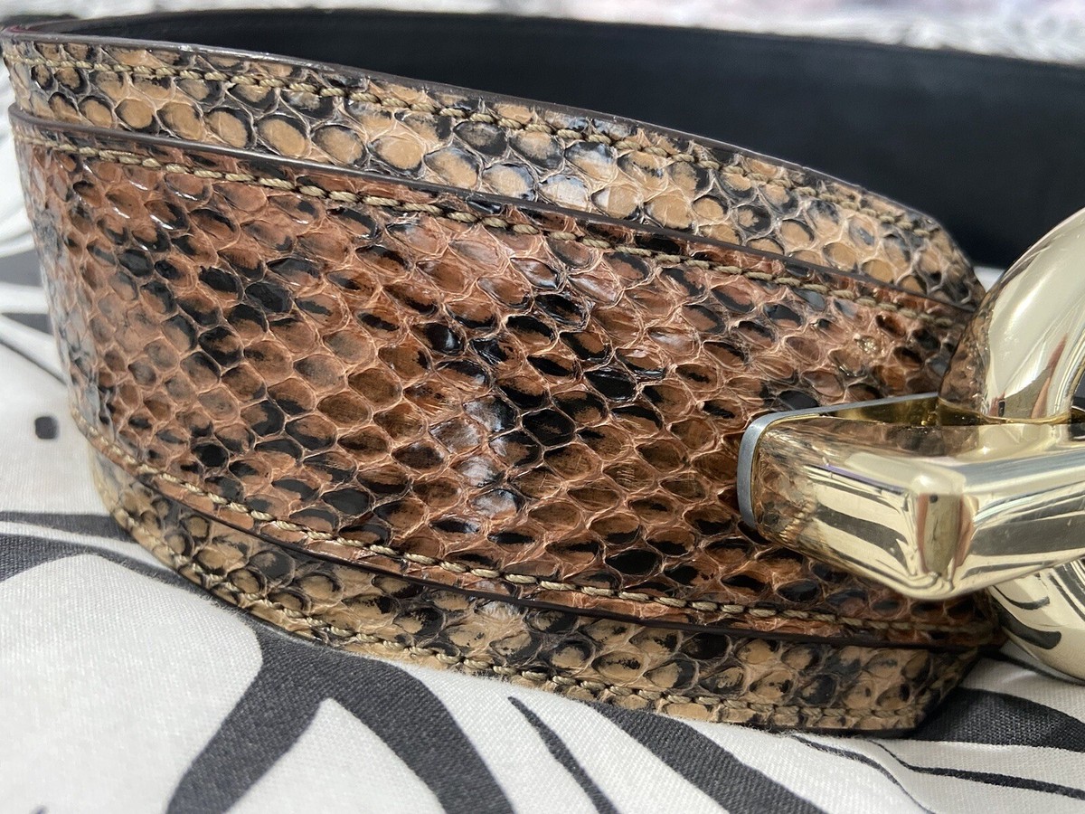 DVF BROWN LEATHER BELT WITH GOLD BUCKLE Joseph Gold Men main image 4