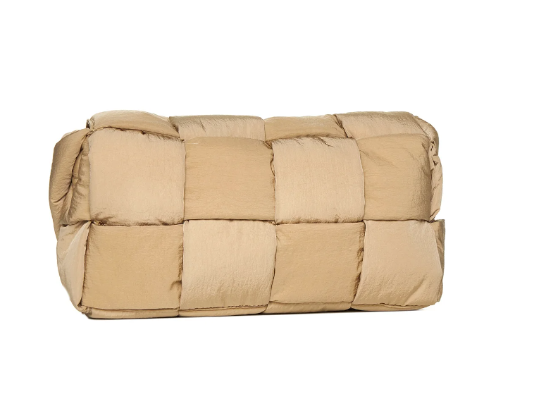 Bottega Veneta Padded Tech Cassette Beige Women's Shoulder Bag