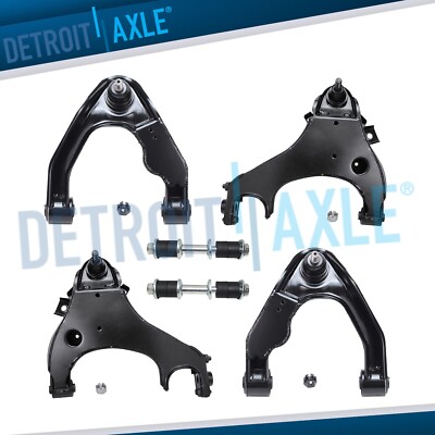 Front Upper Lower Control Arms Sway Bars for 2000 2001 2002 - 2004 Nissan Xterra