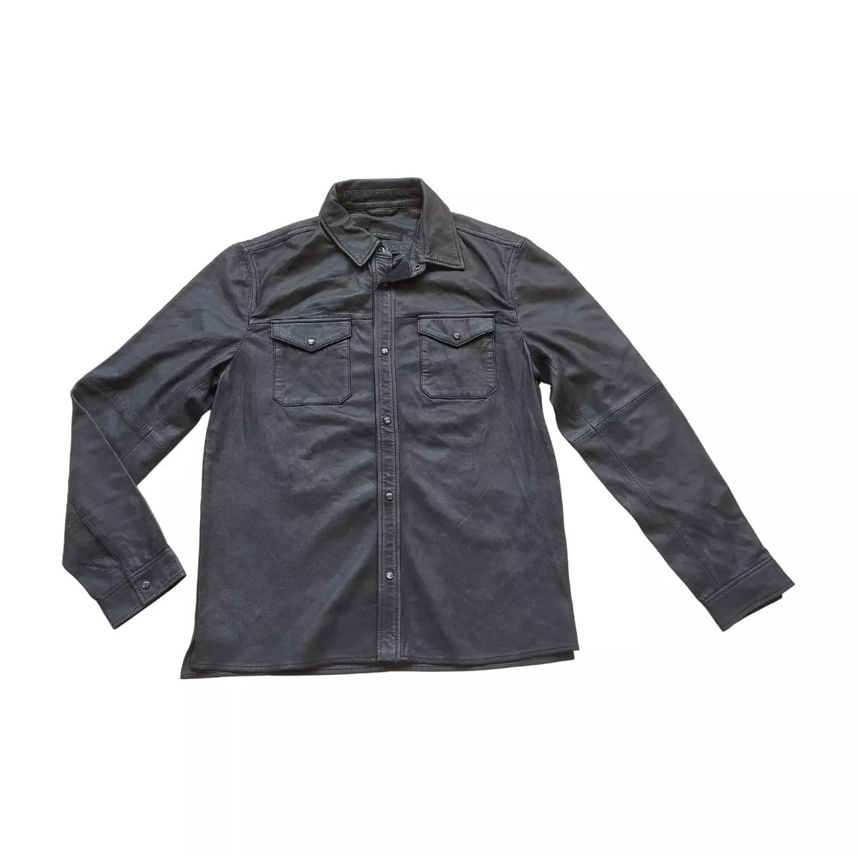 John Varvatos Star USA Leather Shirt jacket WORLDWIDE SHIPPING eBay
