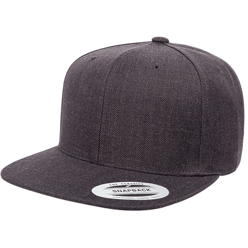 Gorra de béisbol Yupoong clásica con cierre a presión lisa en blanco gorra trasera a presión 6089 M - Imagen 12 de 13