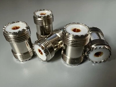 5x PL259 SO239 UHF Female Socket to Socket Adaptor/Connector for Ham Radio CB UK