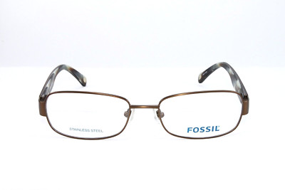 Fossil Eyeglasses Men's Optical Frame Colton JCW Antique Gold /54mm NEW!