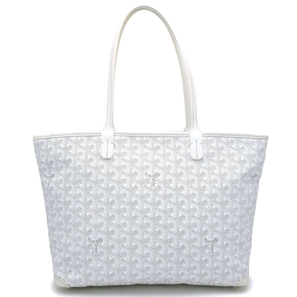 goyard suitcase white