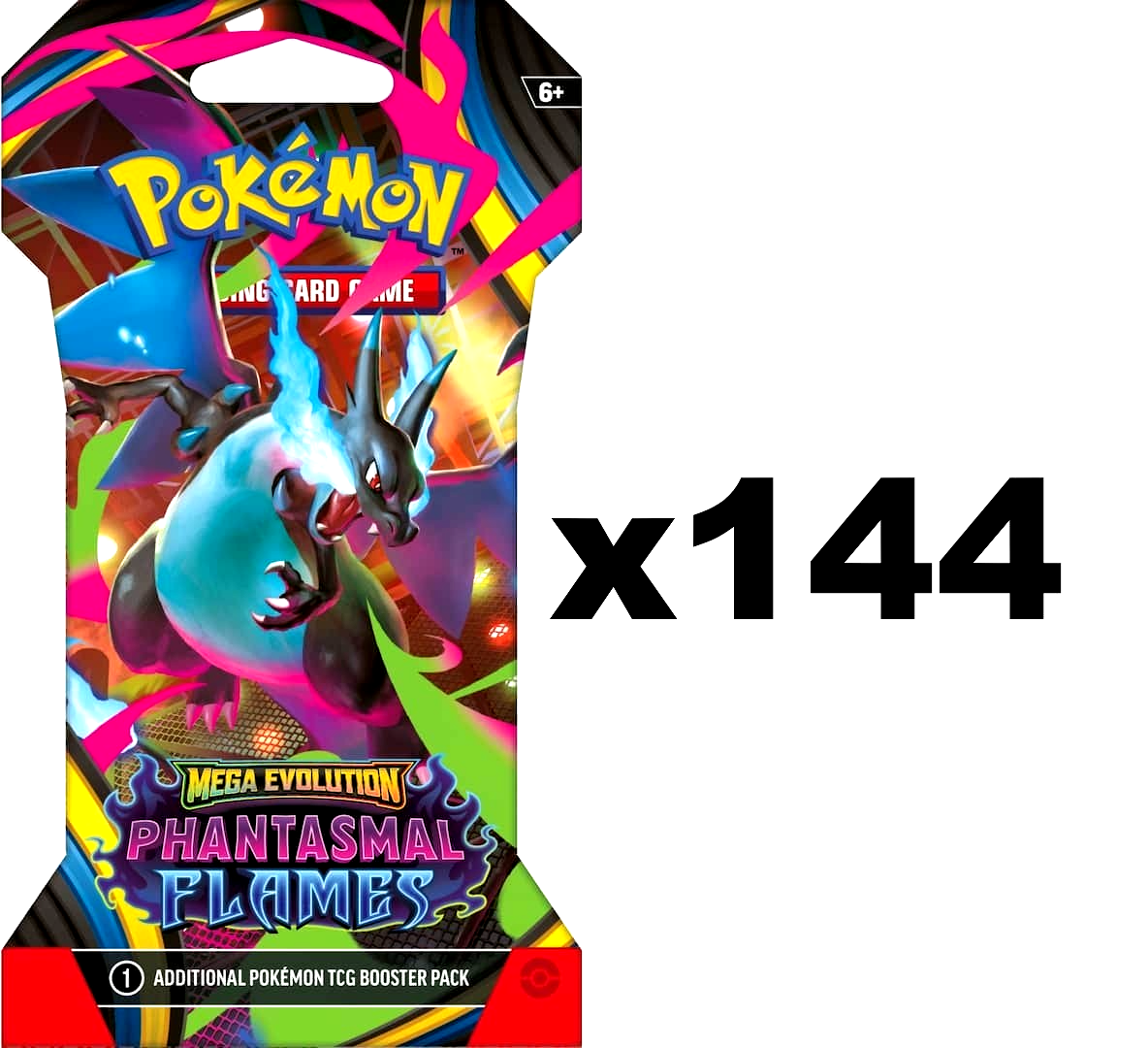 Pokemon TCG ME02 Phantasmal Flames Sleeved Booster Case Sealed Box