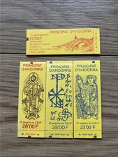 ANDORRE Lot 4 Carnets Timbres ** Yv n°2 3 4 5 Neufs Fermés Cote 58€ Faciale 15€