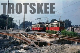 35mm Slide POLAND Lodz Tram Strassenbahn 227 c1976 Original Polish