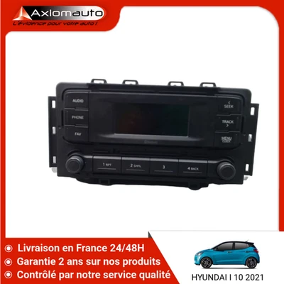 🇫🇷 AUTORADIO HYUNDAI I 10 5 P 2007- ➤96150K78704X ♻️ - Photo 1/3