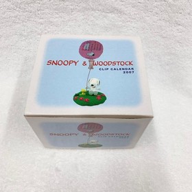 [Unused] SNOOPY Clip Calendar Tabletop Woodstock