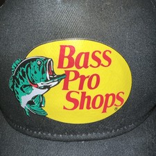 Bass Pro Shops Hat Cap Black Snapback Adjustable Youth