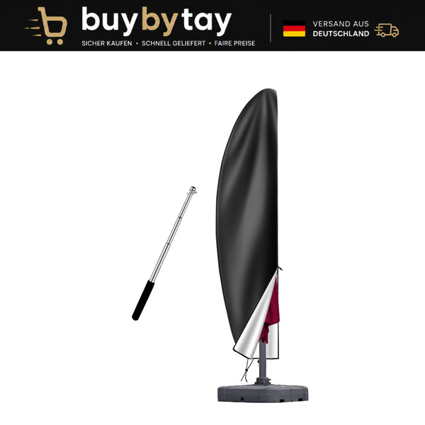Sonnenschirm SchutzhüLle Wasserdicht 210D Oxford FüR 2-3 M Ampelschirm Garten-image