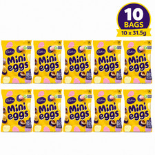 10x Cadbury Mini Huevos 31.5g Bolsas de Chocolate Bolsas de Fiesta Favores de Fiesta