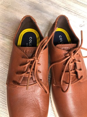 Cole Haan Grand+ Plain Toe Oxford British Tan Brown Dress  display picture 1