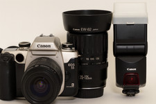 Canon Elan IIe EOS 55 Japan  35  135mm  50mm f/1.8  380EX Flash   Untested