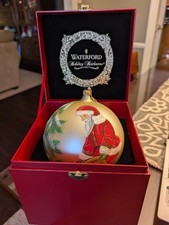 Waterford Heirloom SANTA S VISIT Masterpiece 6  Ball Signed Ltd Ed 361/1000