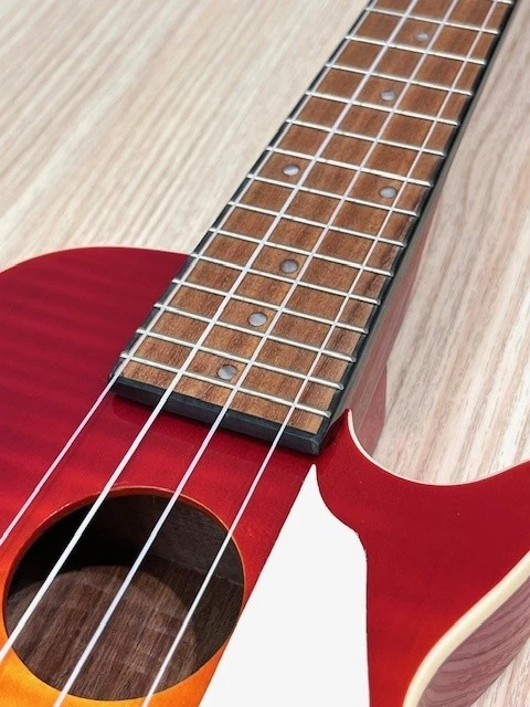 Epiphone Les Paul Acoustic Electric Ukulele Outfit Concert Heritage Cherry Safe  - Image 3 of 4