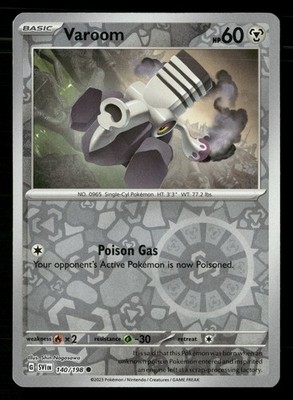 Varoom - Reverse Holo SV01: Scarlet & Violet Base Set 140/198 MP Pokémon TCG