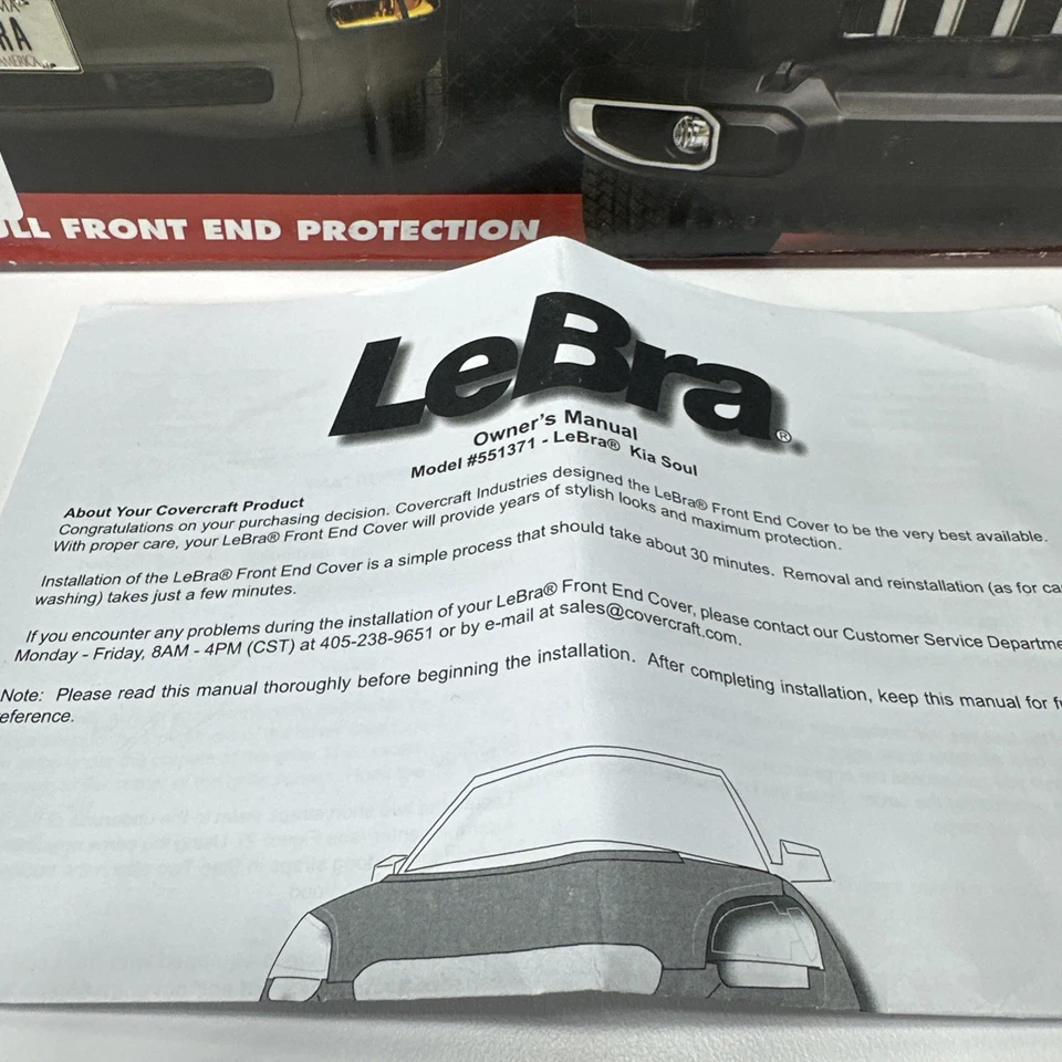 Cubierta de sujetador máscara frontal Lebra para Kia Soul 2012 2013 12 13 Foto 3 de 4