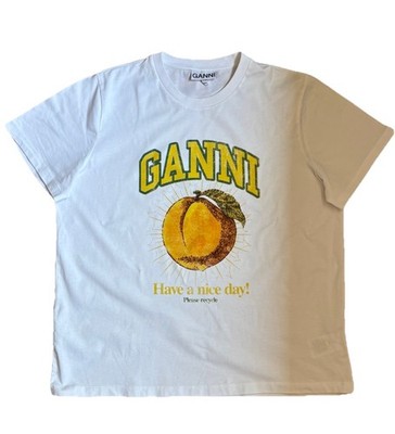 GANNI Relaxed Peach T-shirt - Large