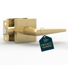 Mega Handles Schein Privacy Door Handle - 1 Pack Interior Reversible Gold Doo...