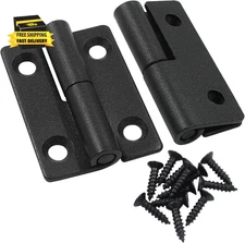 2 PCS Black Stainless Steel Lift off Hinges - 50X36X2Mm Detachable Slip Joint Sm