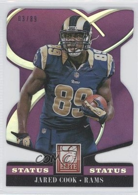 2014 Panini Elite Status Die-Cut 3/89 Jared Cook #90 0a7