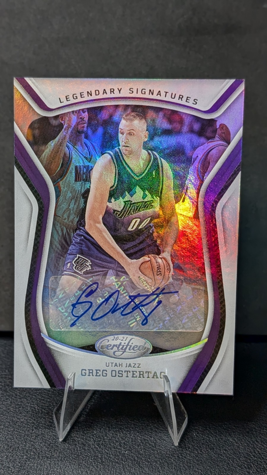 2020-21 Panini Certified - Legendary Signatures Greg Ostertag #LS-GOS (AU)
