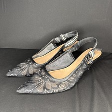 Black Lace Slingback Kitten Heel A New Day