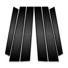 6pc Carbon Fiber Pillar Post Covers For 2009-2013 Kia Soul - Src0759 6pc Carbon Fiber Pillar Post Covers For 2009-2013 Kia Soul - Src0759