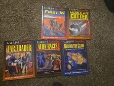 Lot of 5 GURPS Traveller Books Steve Jackson ...