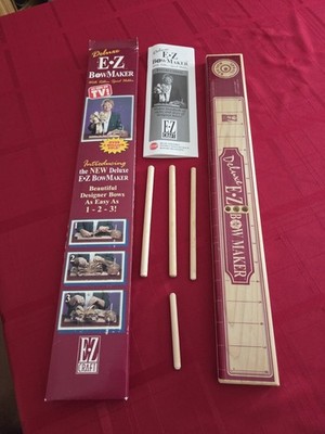 Deluxe E-Z Craft  Vintage Bow Making Tool Crafting Professional Designs