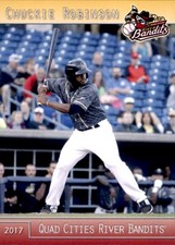 2017 Quad Cities River Bandits Grandstand #19 Chuckie Robinson Danville Illinois